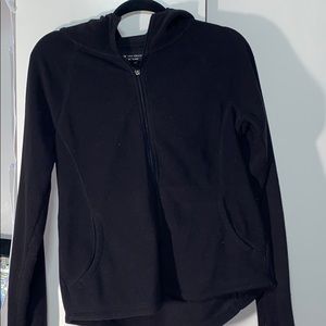 Black zip-up hoodie